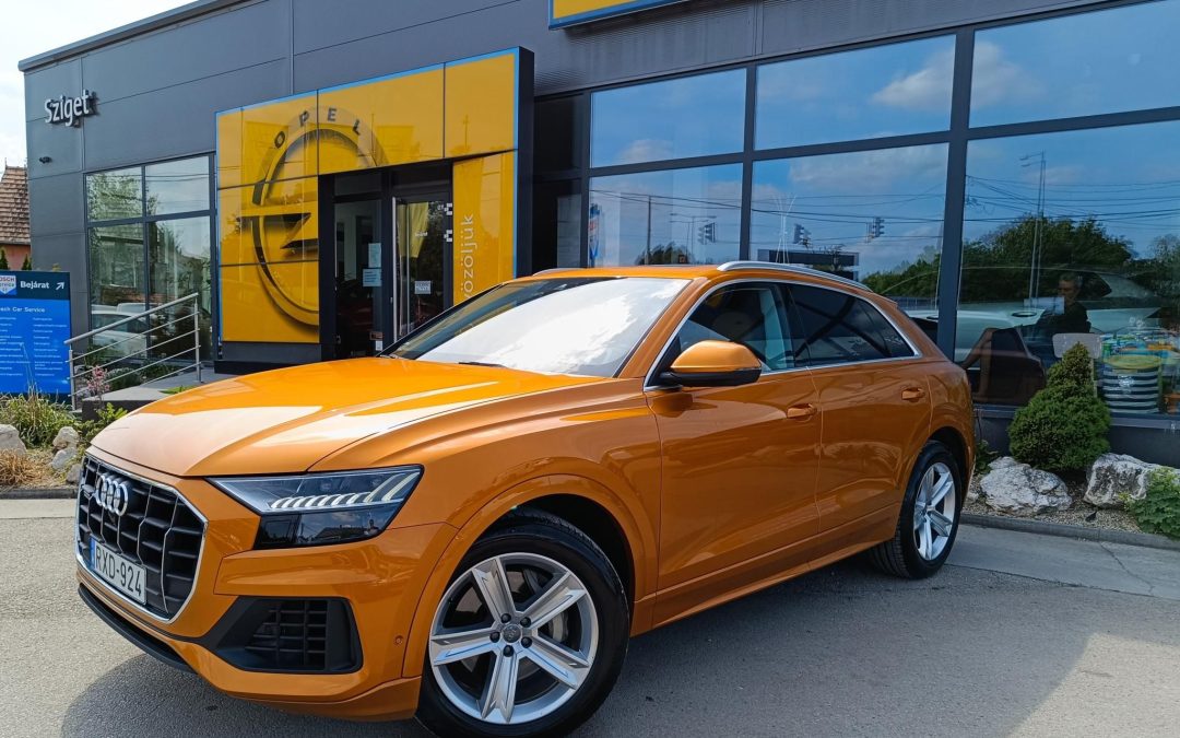 AUDI Q8 50 TDI quattro Tiptronic ic ÁFÁS! MAGYAR!VÉGIG SZERVIZELT!GYÁRI FÉNYEZÉS!SOFT CLOSE!360KAMERA