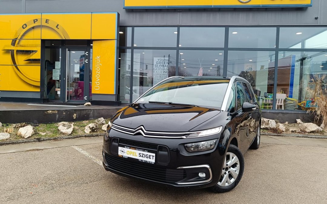 CITROEN C4 SPACETOURER Grand1.5 BlueHDi Feel S&S EAT8 E6.3 (7 személyes ) ÁFÁS! Magyarországi!1.Tulajdonostól! Végig Szervizelt!Törésmentes!